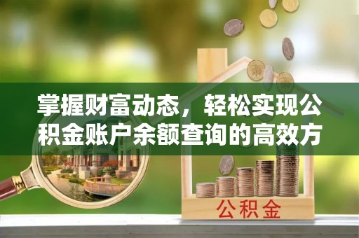 沁阳掌握财富动态，轻松实现公积金账户余额查询的高效方法