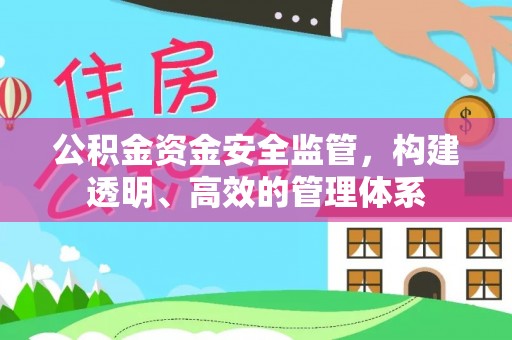 沁阳公积金资金安全监管，构建透明、高效的管理体系