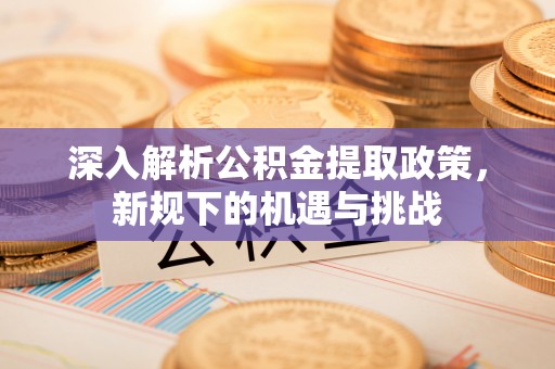 沁阳深入解析公积金提取政策，新规下的机遇与挑战