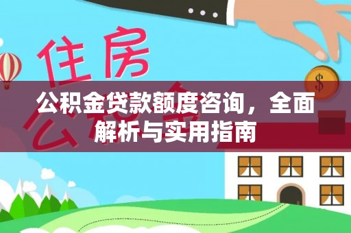 沁阳公积金贷款额度咨询，全面解析与实用指南