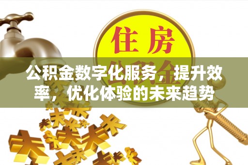 沁阳公积金数字化服务，提升效率，优化体验的未来趋势